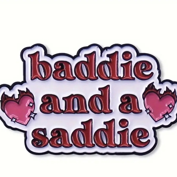 'Baddie And A Saddie' Enamel Pin - Picture 2 of 6